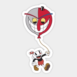 Beppi and Cuphead Sticker